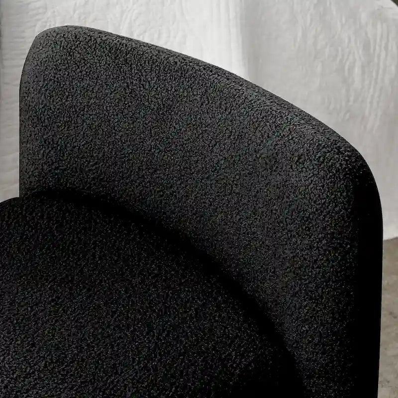 Banc rembourré en polyester à structure en H avec design moderne et polyvalent