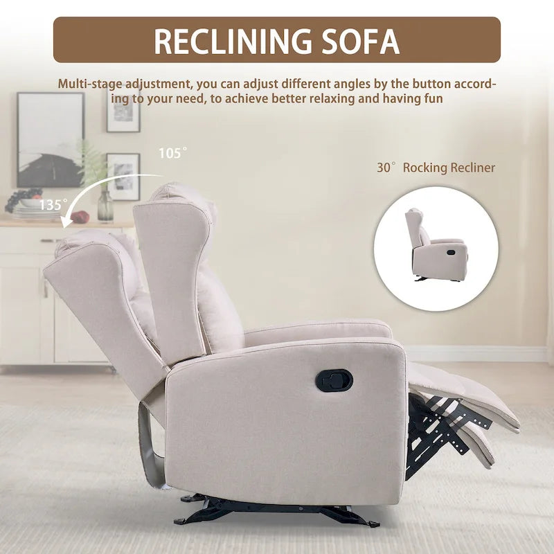 Fauteuil à bascule réglable/Fauteuil inclinable moderne pour salon