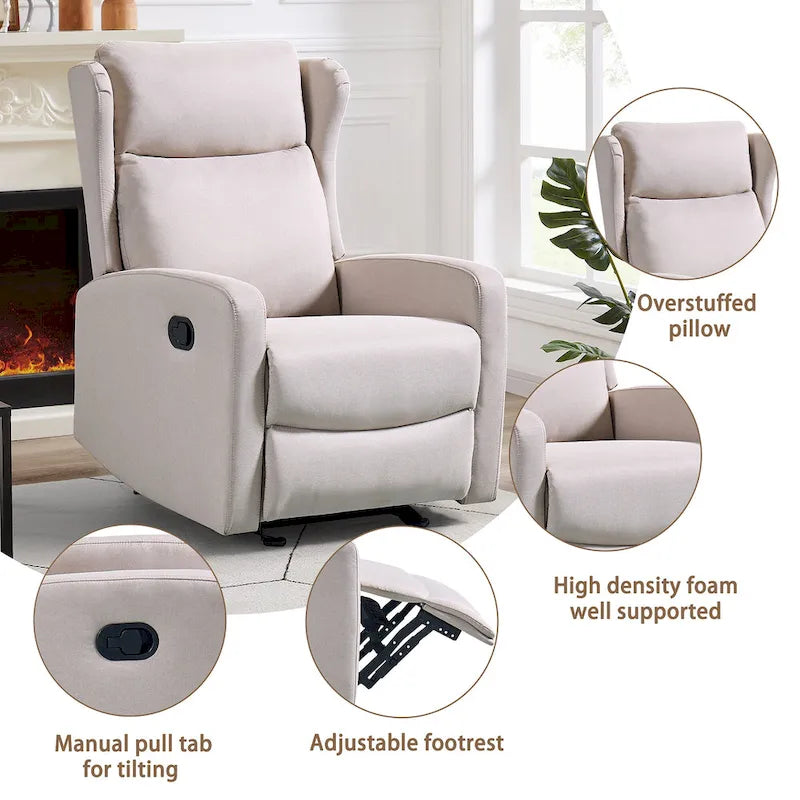 Fauteuil à bascule réglable/Fauteuil inclinable moderne pour salon