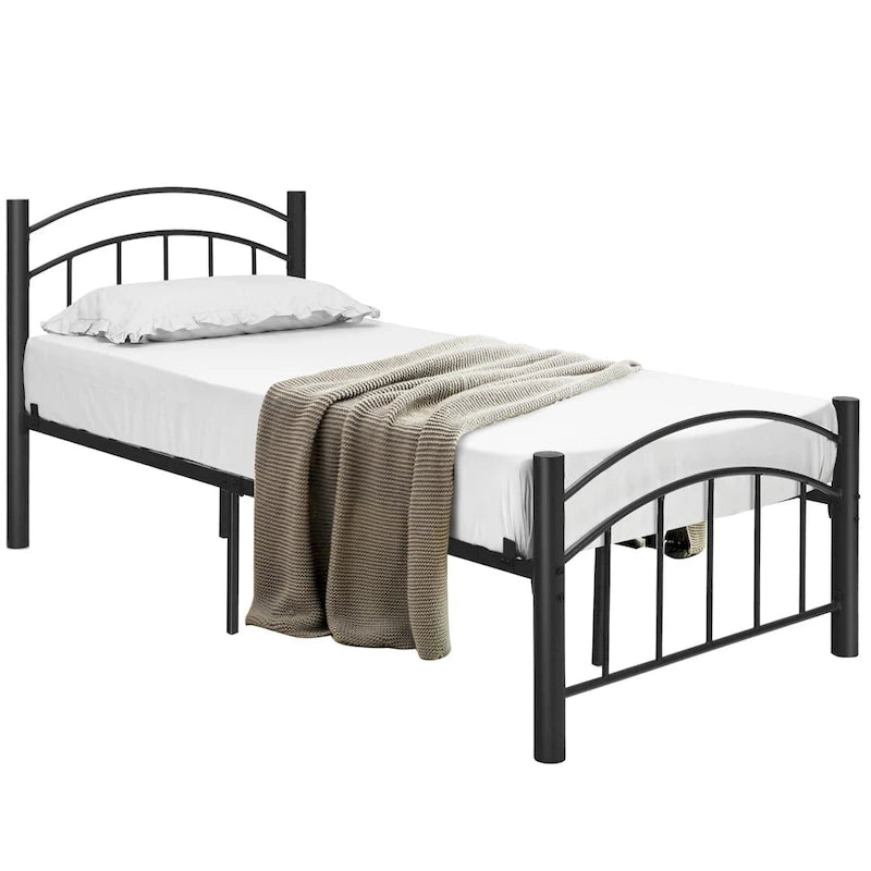 Cadre de lit plateforme en métal, format jumeau/double/grand lit