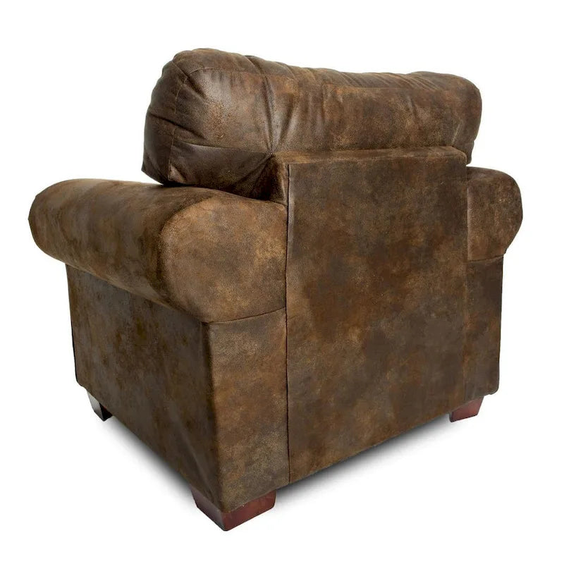 Fauteuil et repose-pieds assorti