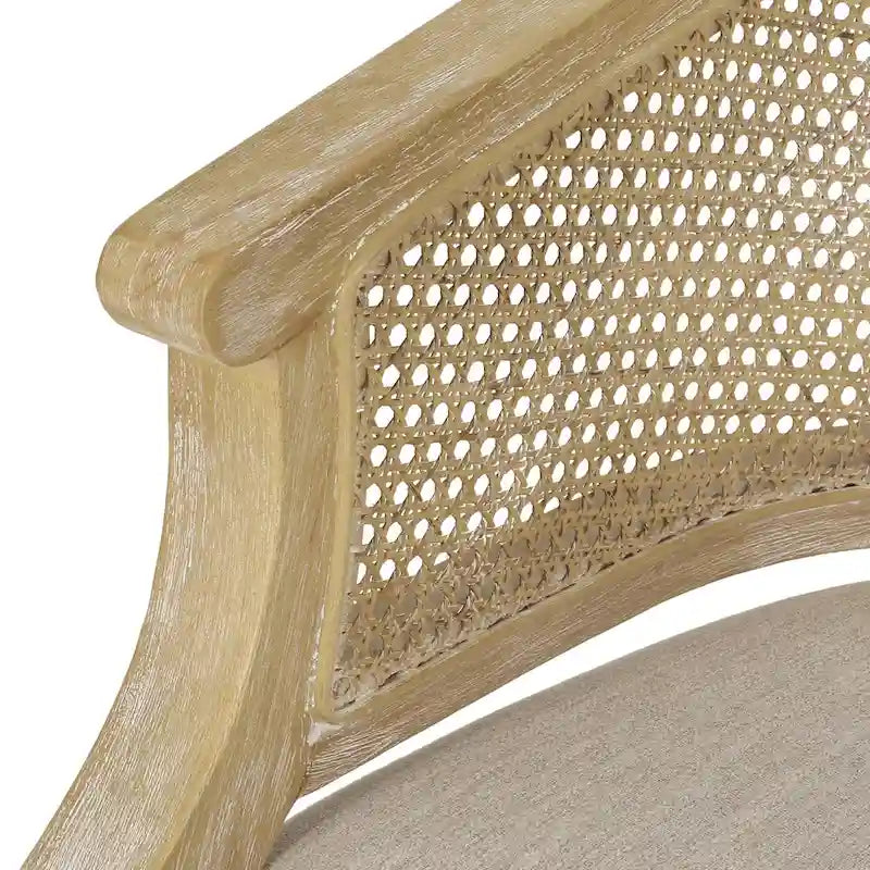 Chaises longues en rotin de bois (deux chaises par ensemble)