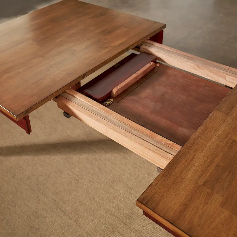 Table de salle à manger extensible en bois massif 64-82