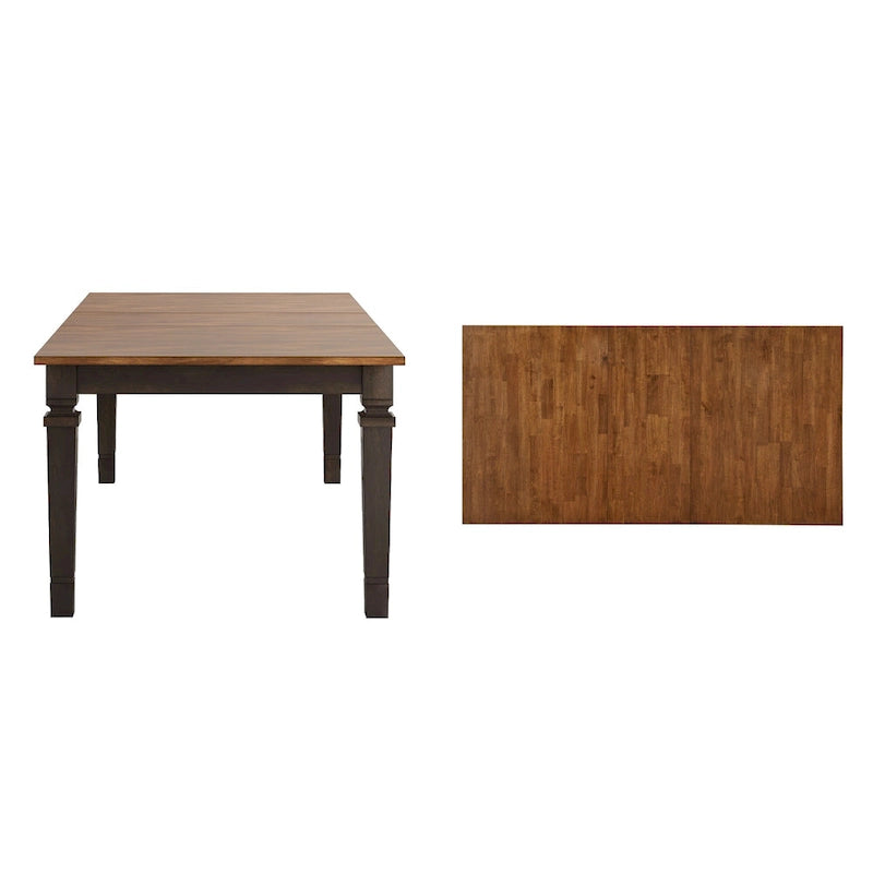 Table de salle à manger extensible en bois massif 64-82