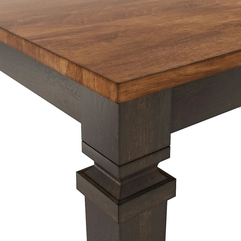 Table de salle à manger extensible en bois massif 64-82