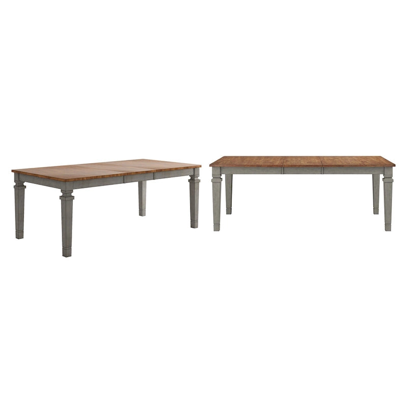 Table de salle à manger extensible en bois massif 64-82