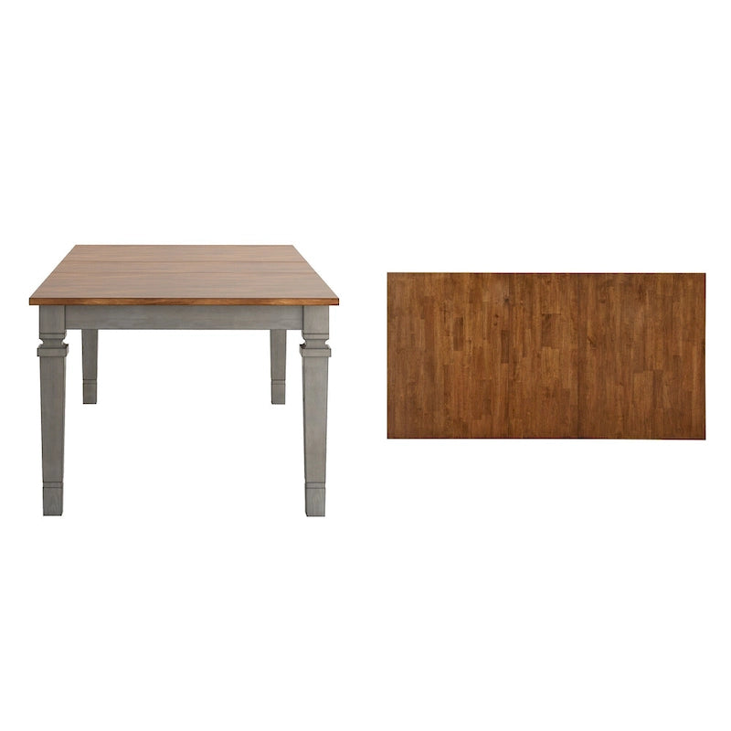 Table de salle à manger extensible en bois massif 64-82