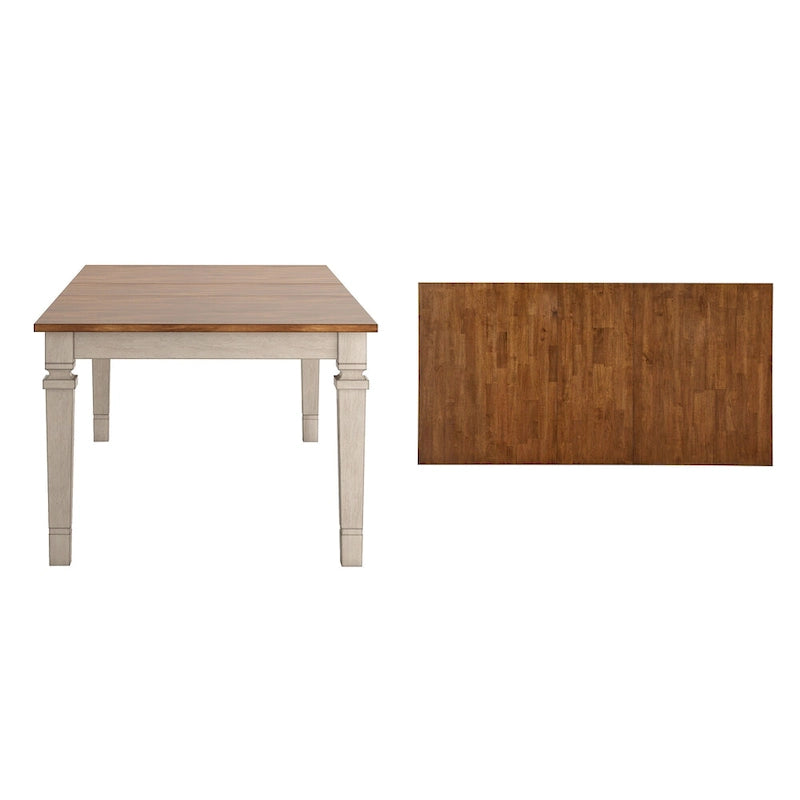 Table de salle à manger extensible en bois massif 64-82