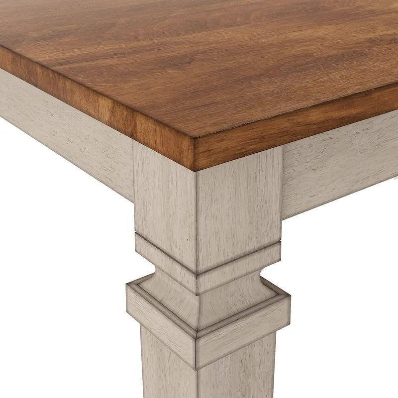 Table de salle à manger extensible en bois massif 64-82