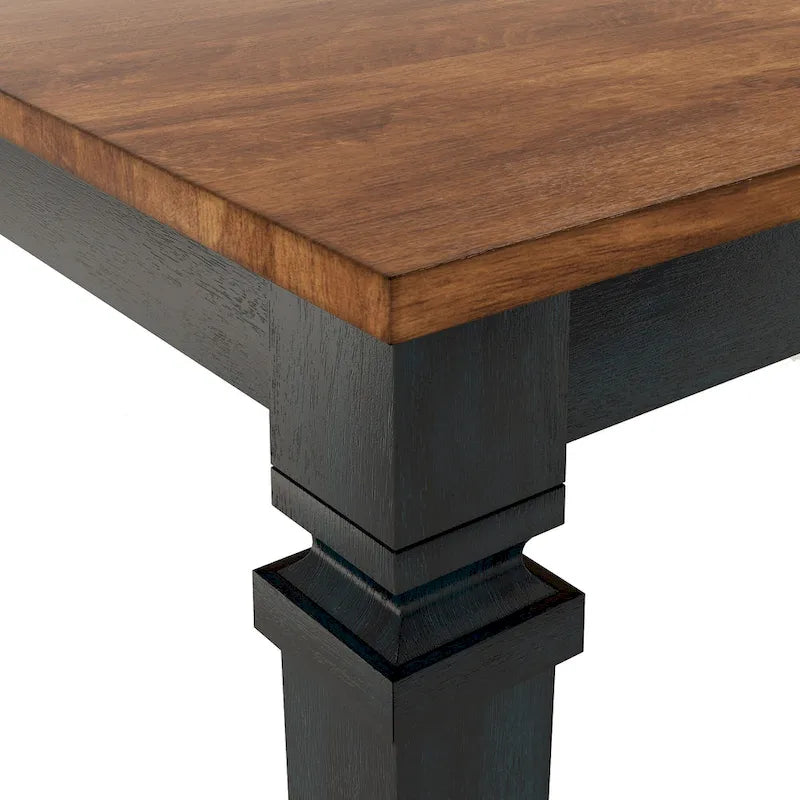 Table de salle à manger extensible en bois massif 64-82
