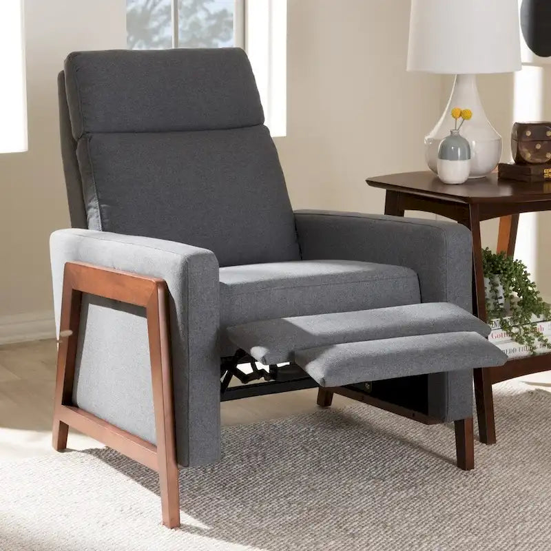 Fauteuil inclinable en tissu de style médiéval