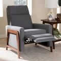 Fauteuil inclinable en tissu de style médiéval
