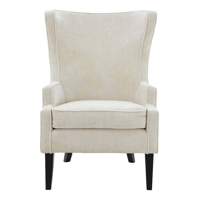 Fauteuil à accoudoirs d'appoint en tissu avec oreilles