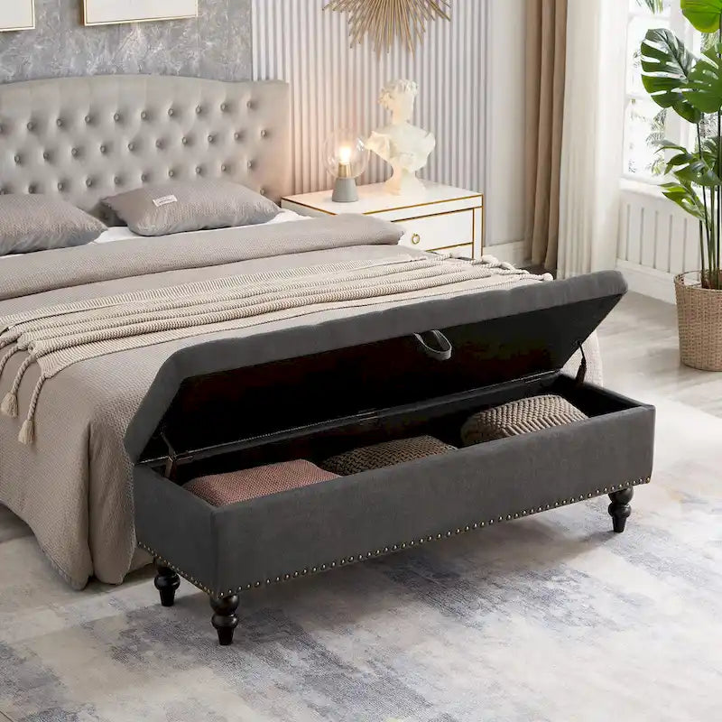Banc/Ottoman de lit 59 po avec rangement