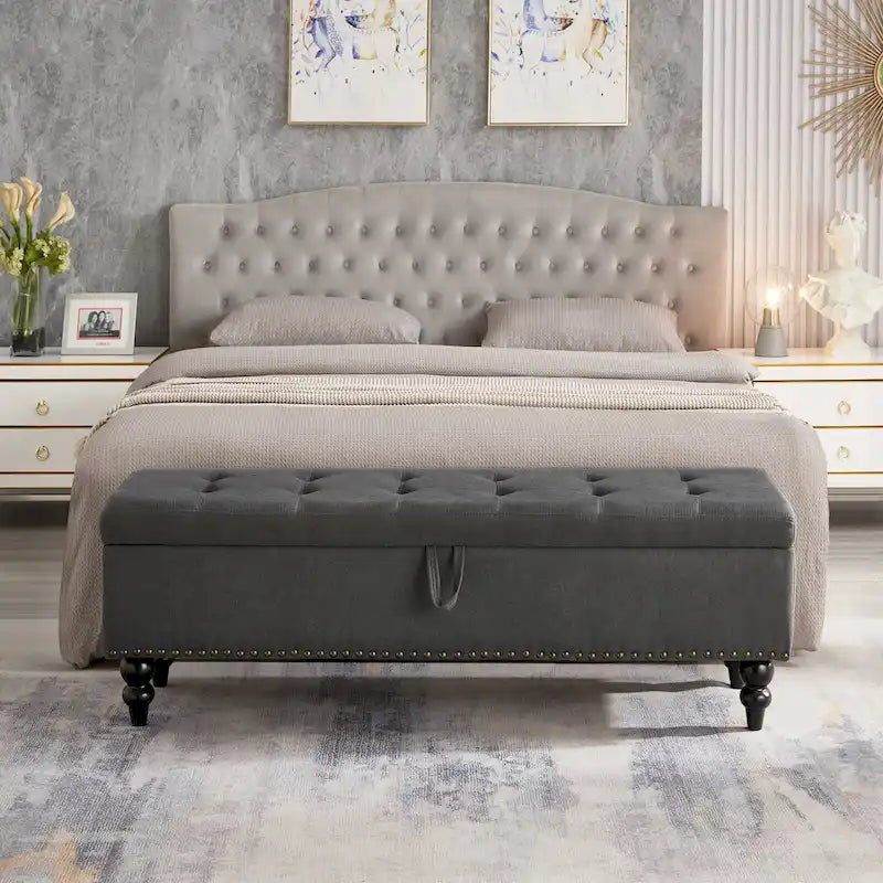 Banc/Ottoman de lit 59 po avec rangement