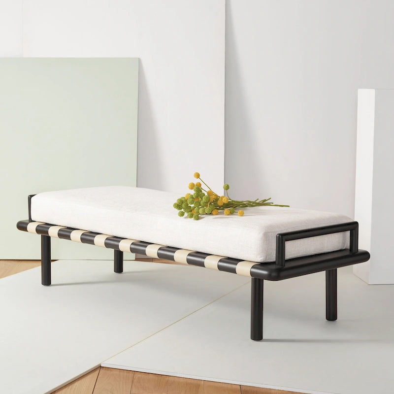 Banc en teck avec coussin