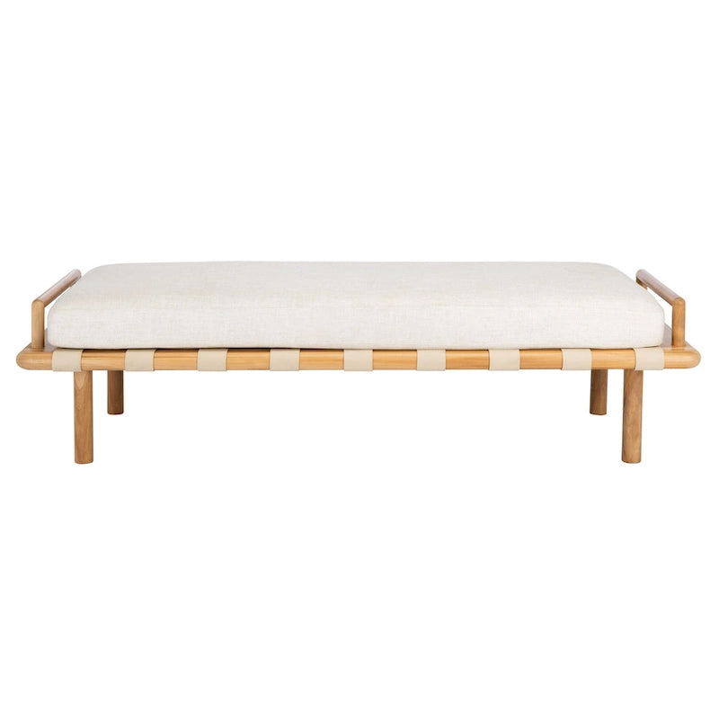 Banc en teck avec coussin