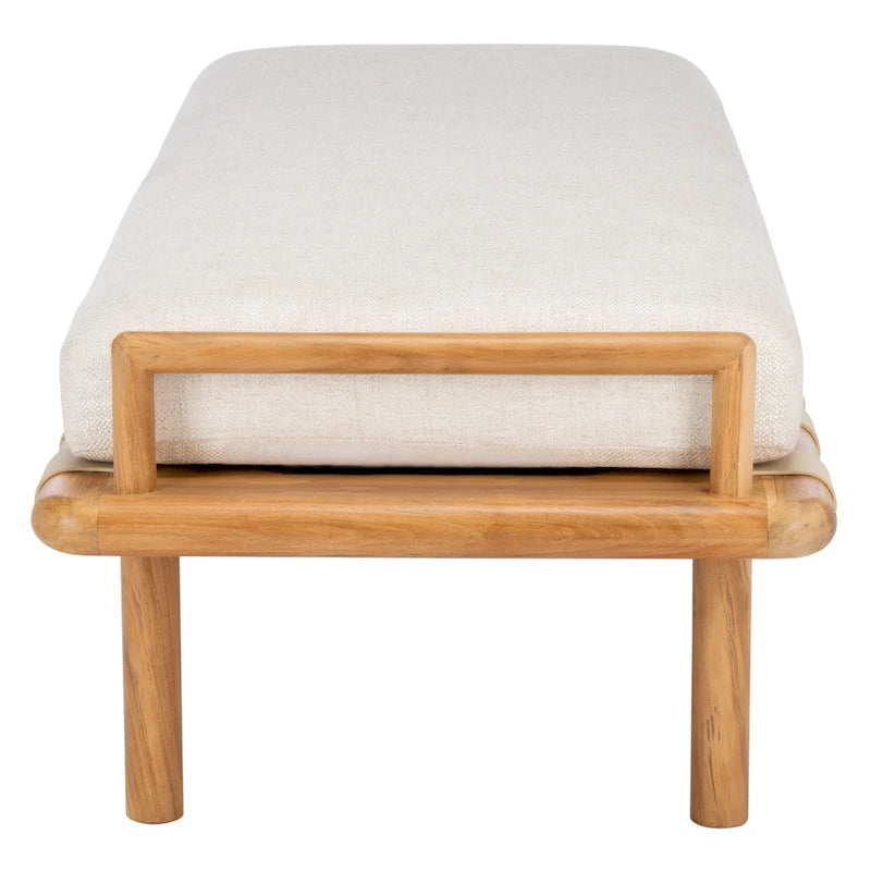 Banc en teck avec coussin