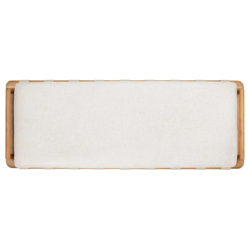 Banc en teck avec coussin