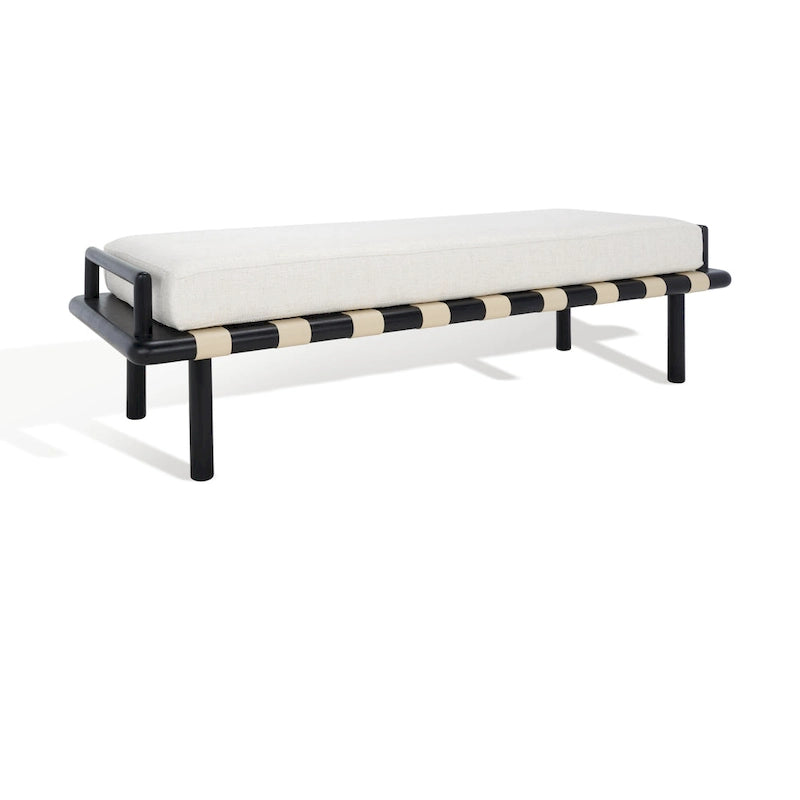 Banc en teck avec coussin