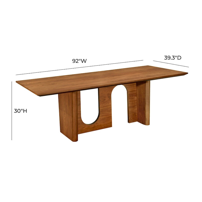 Table à manger rectangulaire en noyer