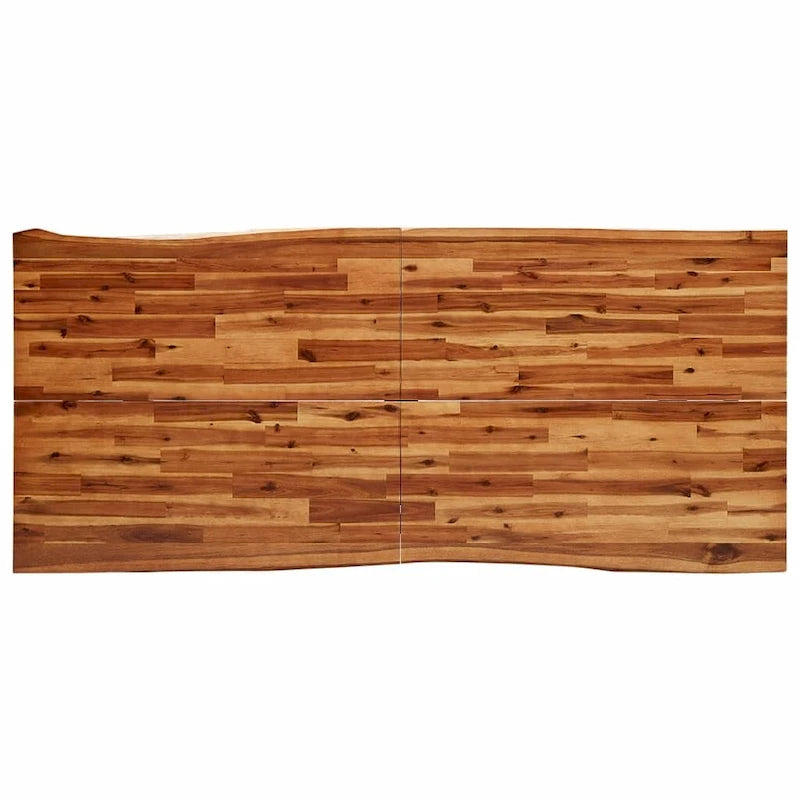 Table à manger bord vif 78,7x35,4x29,5 Bois massif Acacia