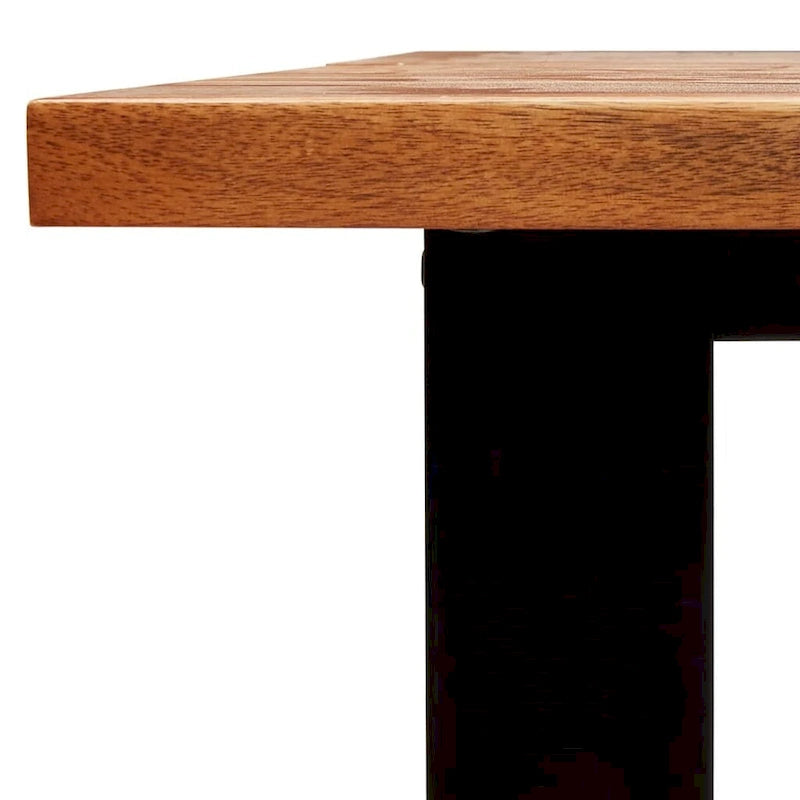 Table à manger bord vif 78,7x35,4x29,5 Bois massif Acacia