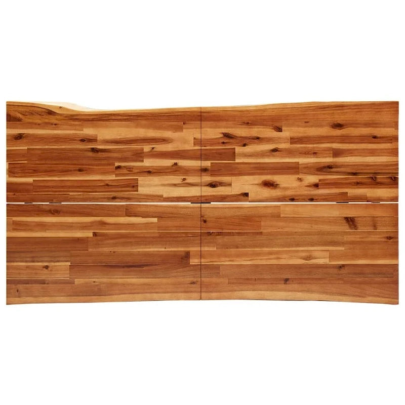 Table à manger bord vif 78,7x35,4x29,5 Bois massif Acacia