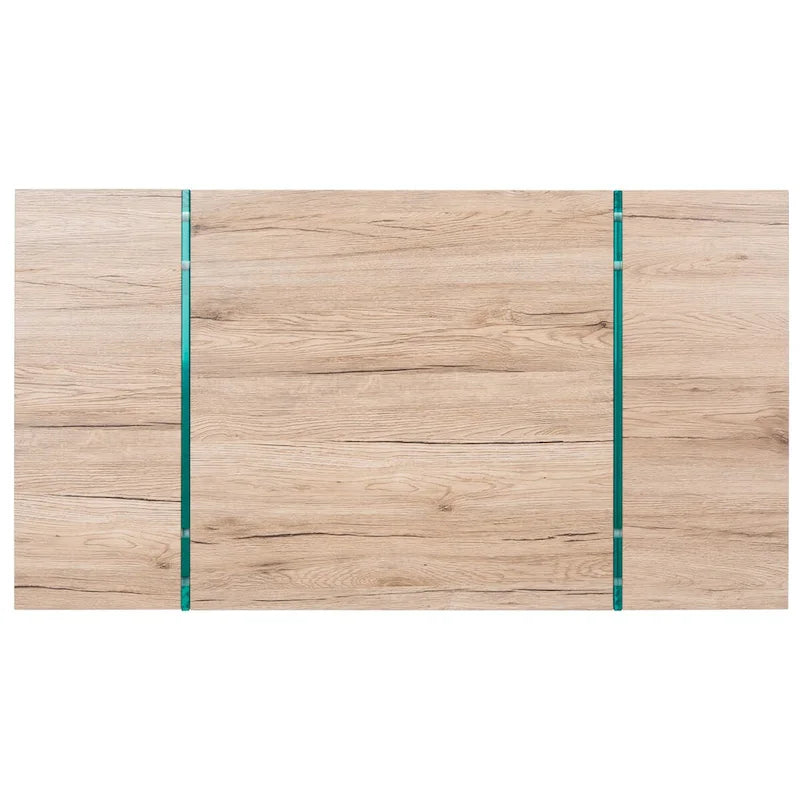 Table basse rectangulaire pieds en verre