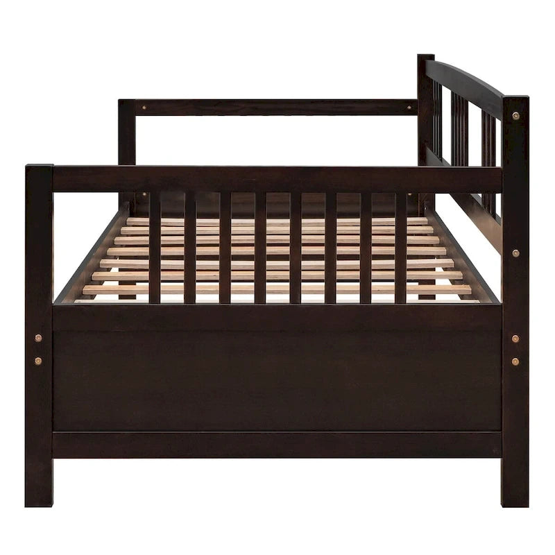 Canapé-lit multifonctionnel en bois massif : Lit simple, Rangement