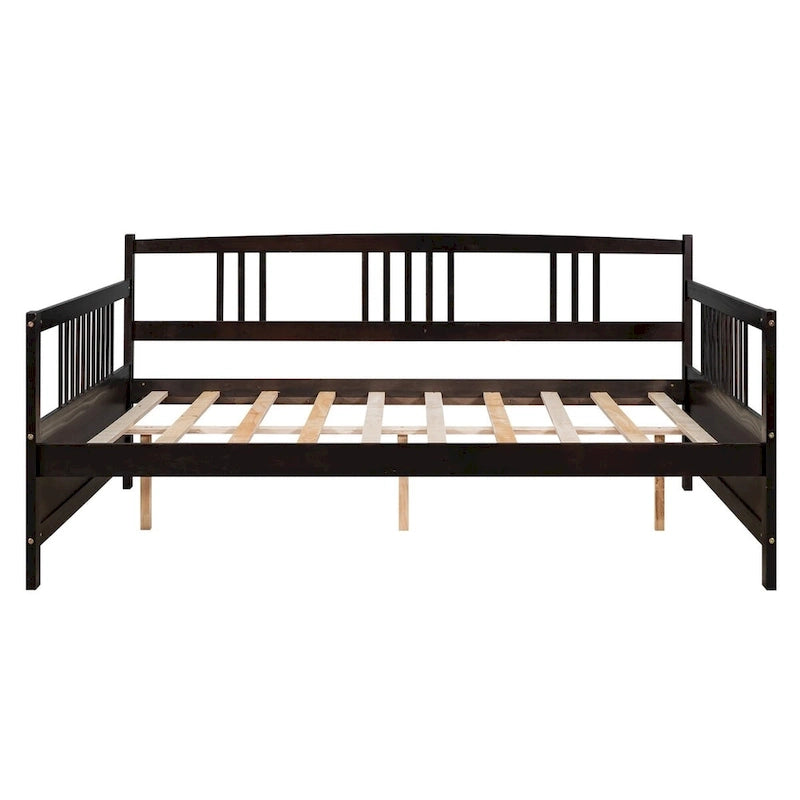 Canapé-lit multifonctionnel en bois massif : Lit simple, Rangement