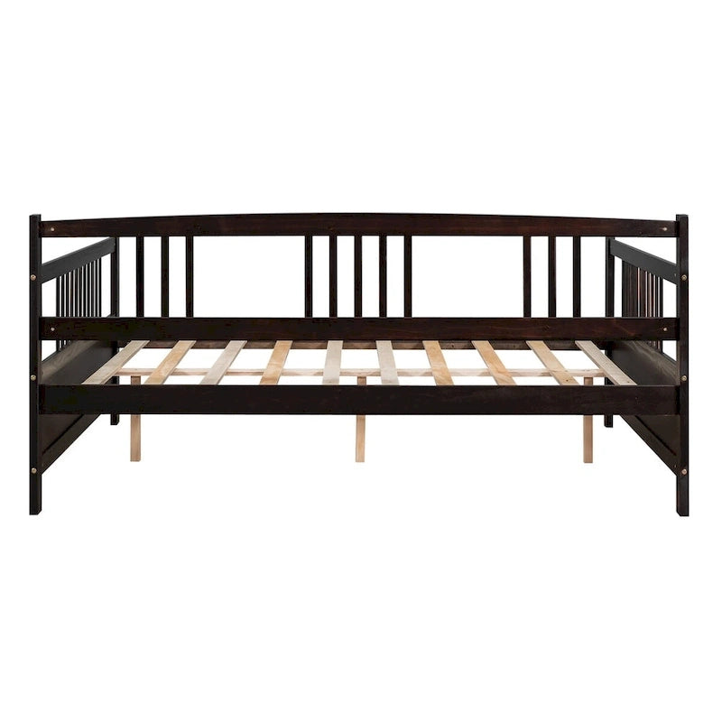 Canapé-lit multifonctionnel en bois massif : Lit simple, Rangement