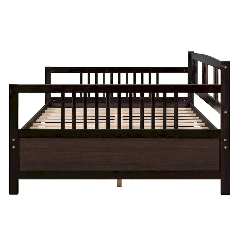 Canapé-lit multifonctionnel en bois massif : Lit simple, Rangement