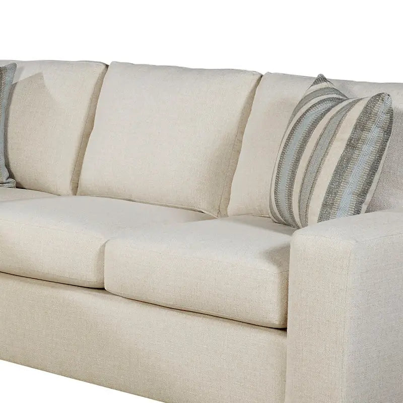 Canapé-lit d'angle crème avec matelas en mousse à mémoire de forme Queen Gel