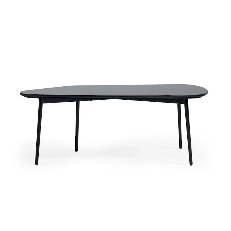 Table basse de forme libre en marbre noir et noir 47