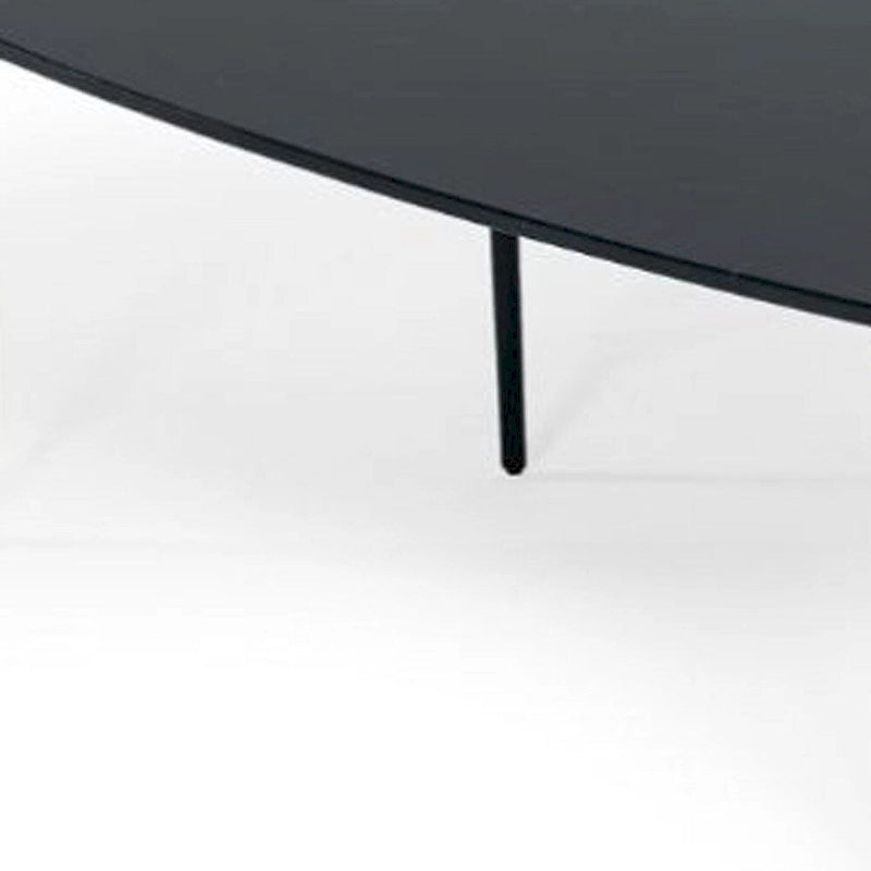 Table basse de forme libre en marbre noir et noir 47
