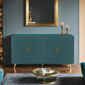 Meuble TV en bois avec armoire de rangement et étagères réglables, console TV média pour salon et chambre