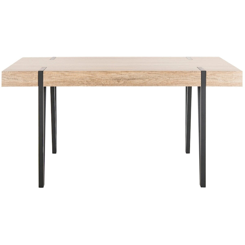 Table à manger industrielle rustique du milieu du siècle