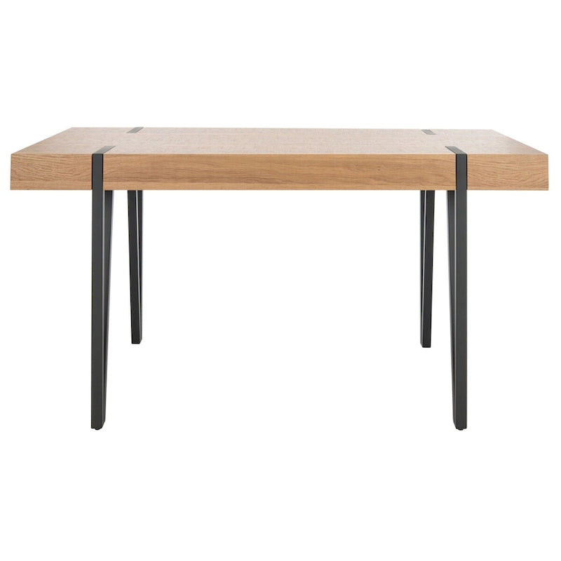 Table à manger industrielle rustique du milieu du siècle