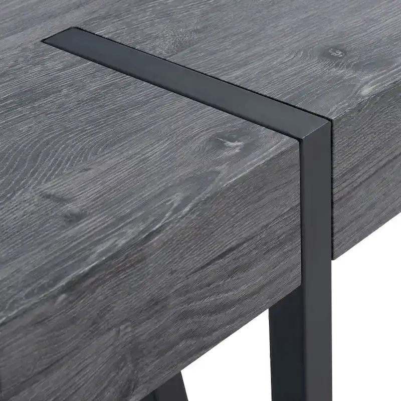 Table à manger industrielle rustique du milieu du siècle