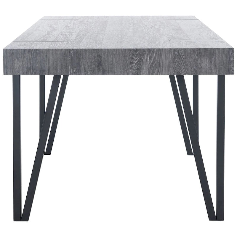 Table à manger industrielle rustique du milieu du siècle