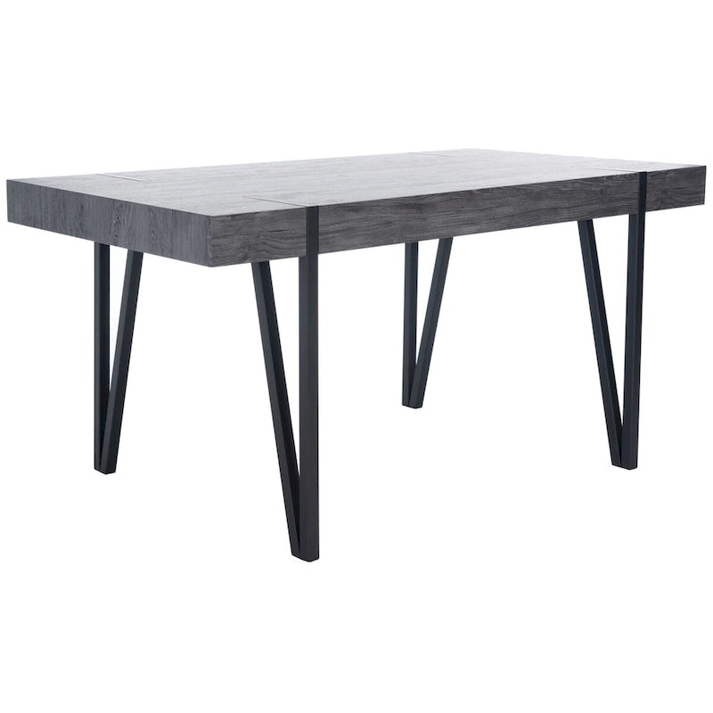 Table à manger industrielle rustique du milieu du siècle