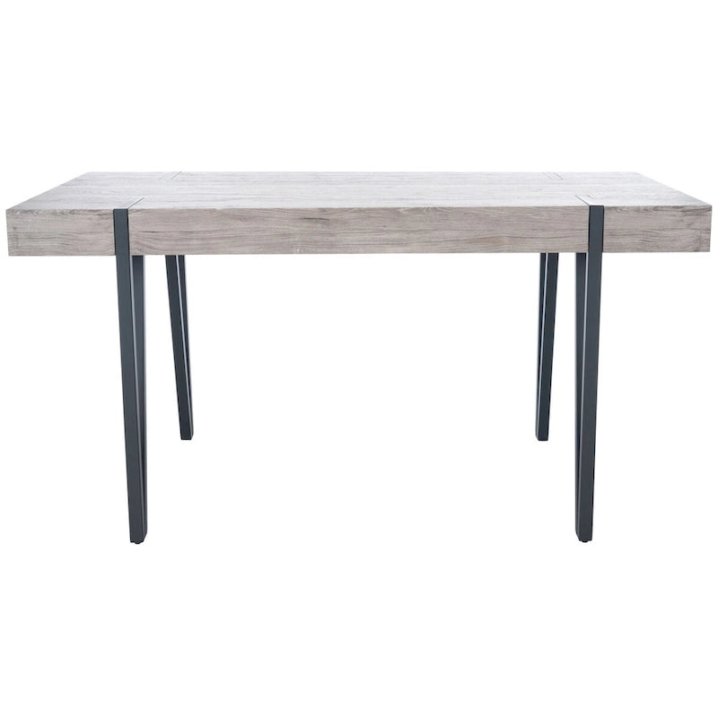 Table à manger industrielle rustique du milieu du siècle